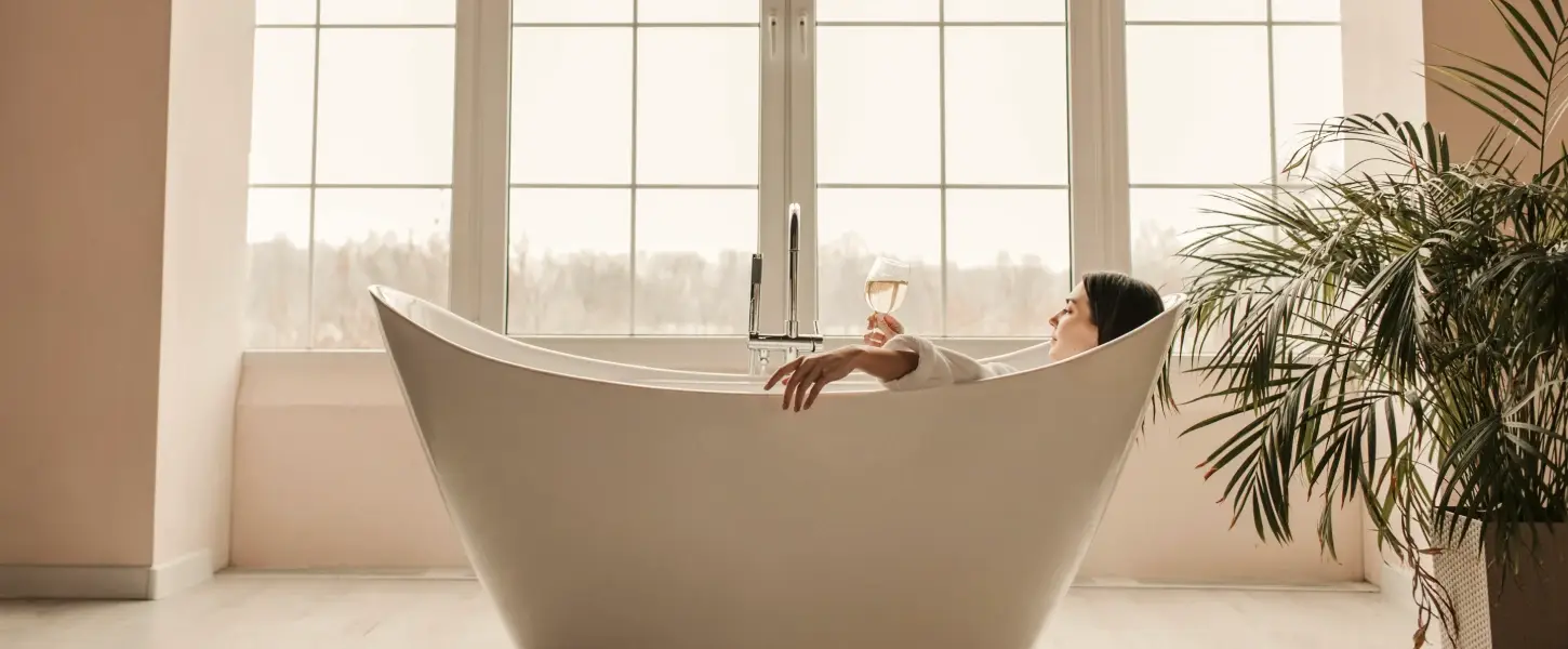 woman in bathtub
